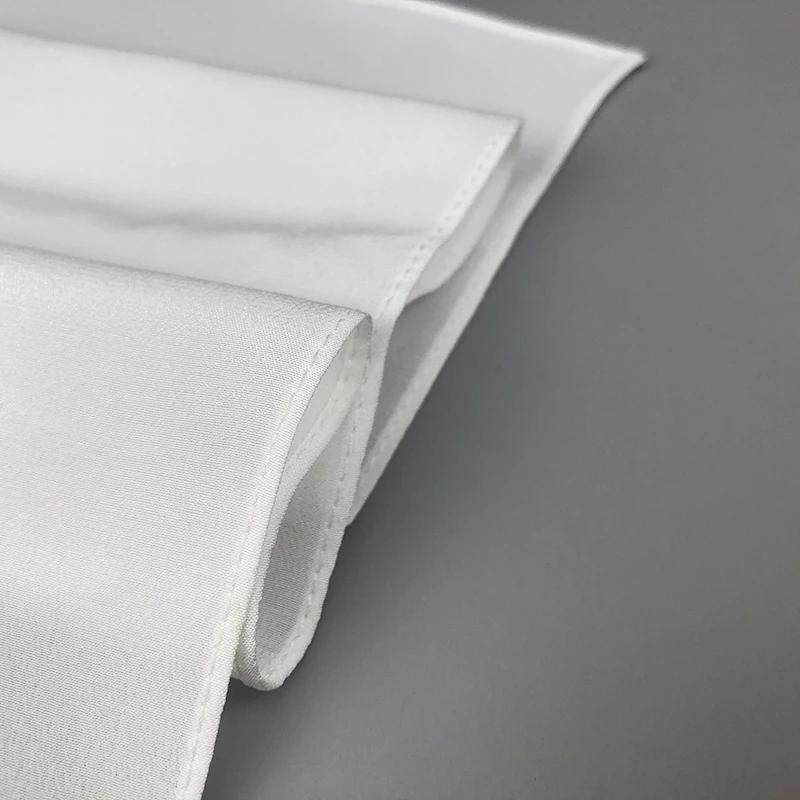 Neuer Damen Seidenschal Quadratische Schals Damen Weiß Einfarbig Bandana Haarbänder Kopftücher Für DIY-Malerei