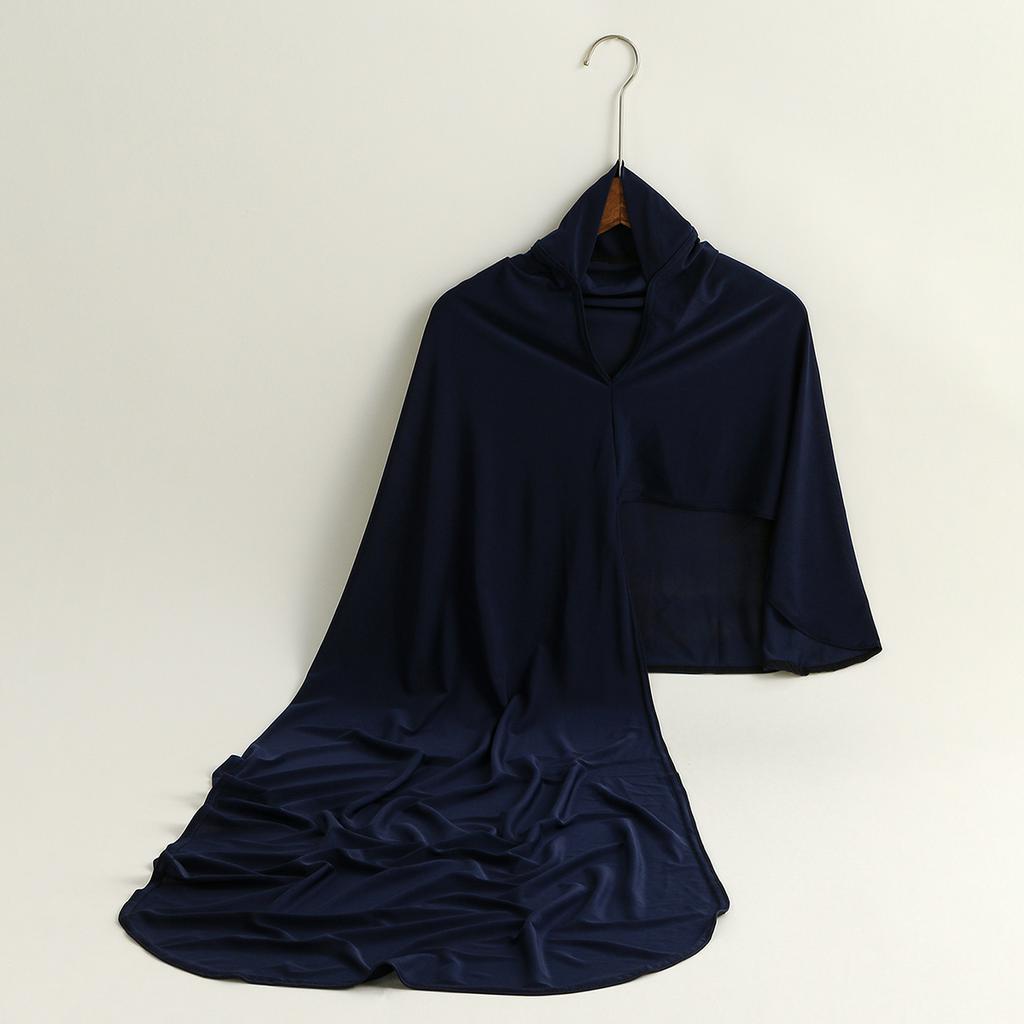 Laven Women Elegant Khimar Modest Muslim Islamic Ramadan Soft Lightweight Jersey Hijab Long Scarf Amira Prayer Abaya Jilbab