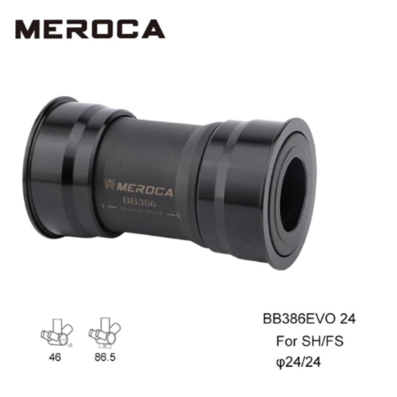 MEROCA BB386 Press Fit Инструмент для установки велосипедной каретки Сталь Керамический подшипник 24 30 мм MTB Шоссейный велосипед BB DUB Для шатунов BB386