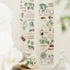 200cm/Roll Matte PET White Ink Tape Coffee Shop Series Literary Ins Style Handbook DIY Decorative Stickers
