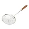 Strainer Spoon Wooden Handle 304 Stainless Steel Anti Scald Safe Slotted Ladle for Kitchen Cooking Frying Spaghetti