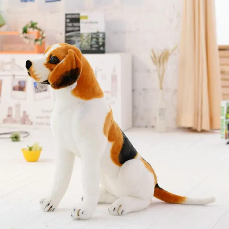 Simulation Standing Dog Plush Doll Huge Soft Stuffed Animal Toy Kids Birthday Present Bedroom Decor Comfort Play Toy For Kids