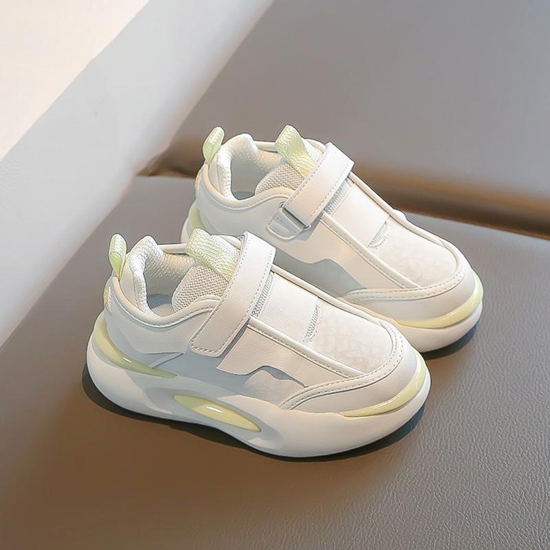 

Девочки весенние кроссовки 2025 новые детские папины кроссовки средние старшие девочки маленькие белые туфли дышащая обувь 31 [Inner Length 19.5CM] бежевый