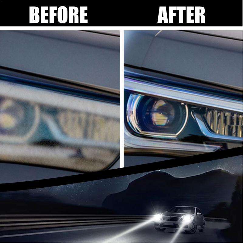 Tekutina na opravu škrábanců na čočkách světlometů 100 ml Auto leštidlo na světlomety Sada na renovaci světlometů Detailing Autokosmetika