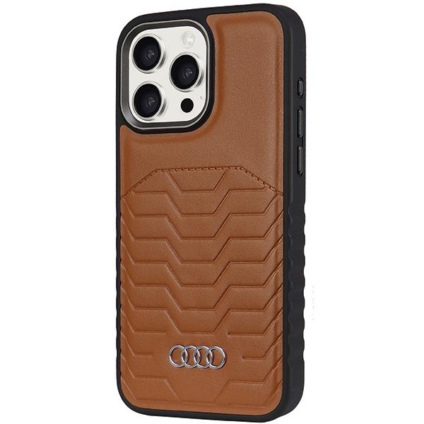 Audi Synthetic Leather Magsafe Iphone 14 Pro Max 6.7 Brazowy/Brown Hardcase Au-Tpupcmip14Pm-Gt/D3-Bn
