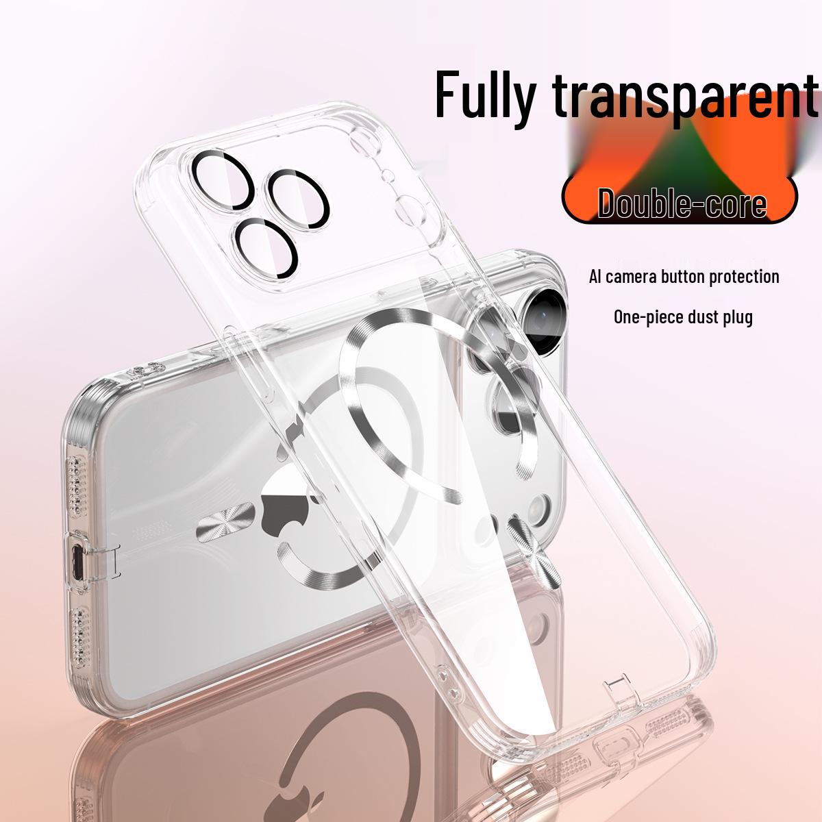 iPhone 17 Pro Max Electroplated Magnetic Case - Fits iPhone 17/16/15, Pro Models, Protective Cover iPhone 17 Pro Max