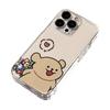 Transparentes Paar Handyhülle 15 für IPhone14 Bouquet Line Hund Schutzhülle 13 für Apple 11 Space Soft Case