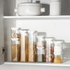 Clear Plastic Sealed Food Container Kitchen Dry Goods Storage Jar With Secure Lid For Freshnesses Preservation