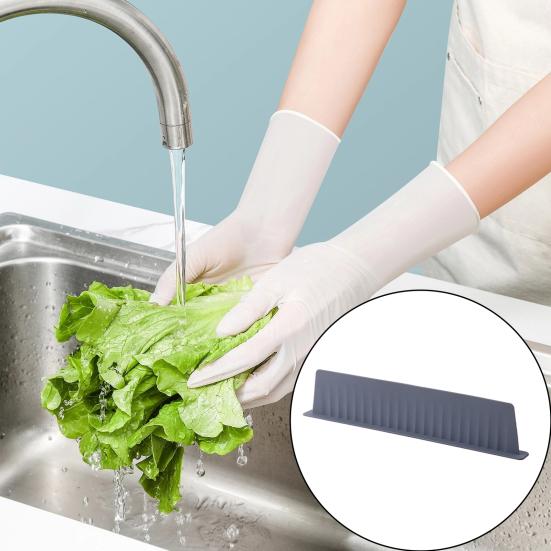 Silicone Sink Splash Guard Vegetable Washing Water Splash Protector Universal Multi-purpose Kitchen Countertop Anti-Splash Board