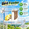Large Capacity Small Pet Hanging Cage Splash-Proof Hanging Cage Feeder  Small Pet Birds