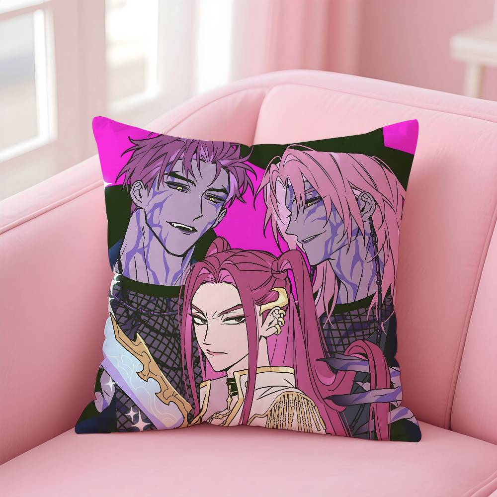 KPop S-Saja B-Boys Pillow Case Pattern Printing Pillowcase Living Room Sofa Cushion Cover Bedroom Room Decor