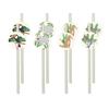 Paper Straws - PTIT CLOWN - Savannah Animals - Pack of 8 - Multicolored - Eco-friendly