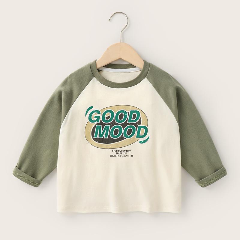 

Детская футболка с длинным рукавом из антибактериального хлопка - Уютный базовый слой для весны и осени 90 cm