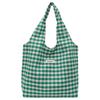 Students take classes, plaid leisure large-capacity bags, women's 2025 new tote bags, leisure shopping bags, bags