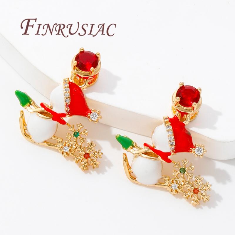 Christmas Gifts Happy New Year 2026 18K Gold Plated Brass Charms For Necklaces,Pendants For Jewelry Making,Women's Gift Xmas