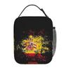 Spanien Aquarell Spanische Flagge Spanisches Outfit Isolierte Lunchtasche für Damen Kinder Auslaufsichere Lebensmittelboxen Thermische Lunchbox Tragetasche
