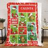 Christmas Gift Comedy Movie How the Grinch Stole Christmas Blanket Home Warming, Four Season Bed Decoration Sofa Cover Flannel Throwing Blanket K11