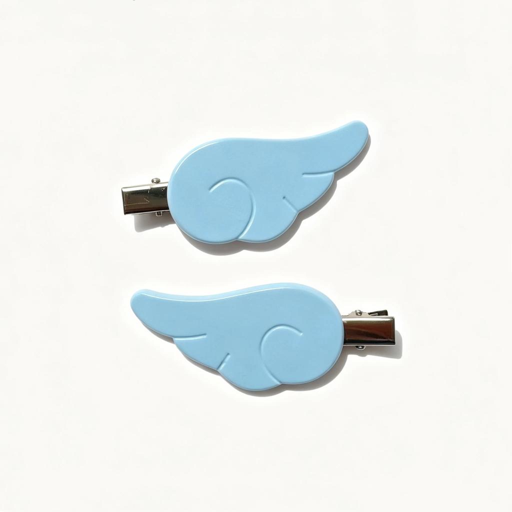 1Pair Angel Wing Hair Clip Japanese Y2K Style Cute Hairpin for Girls Sweet Accessories for Daily Wear