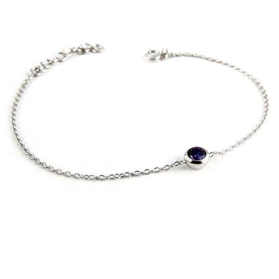 [K9570] - Armband Silber 'Unique' violett