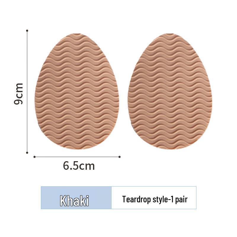 Water Ripple Non-Slip Silicone Heel Stickers