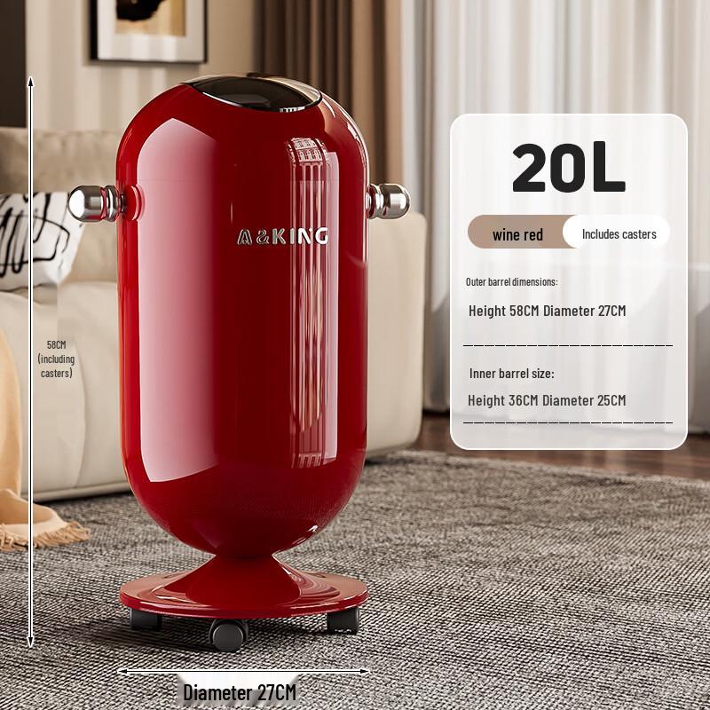 Modern Luxury Large Capacity Household Trash Can