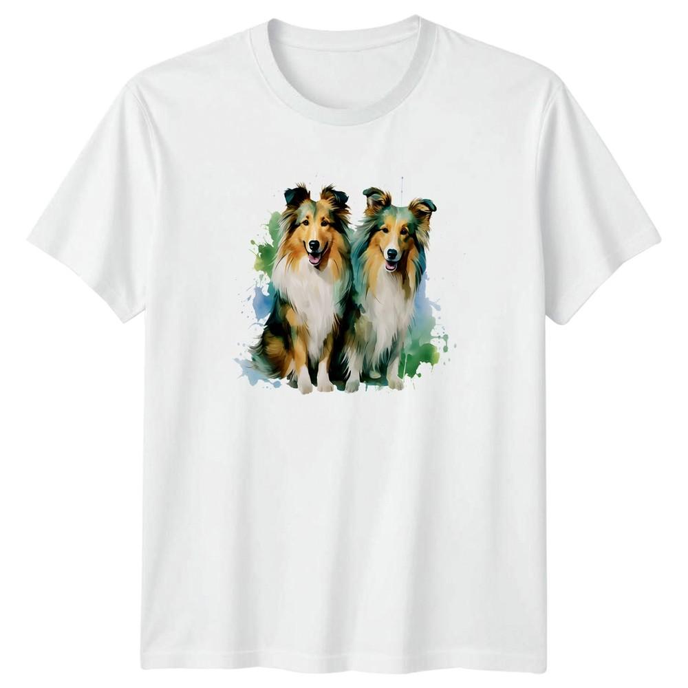 Watercolor Shetland Sheepdog Art Sheltie TShirt Sheltie Dog Owner S