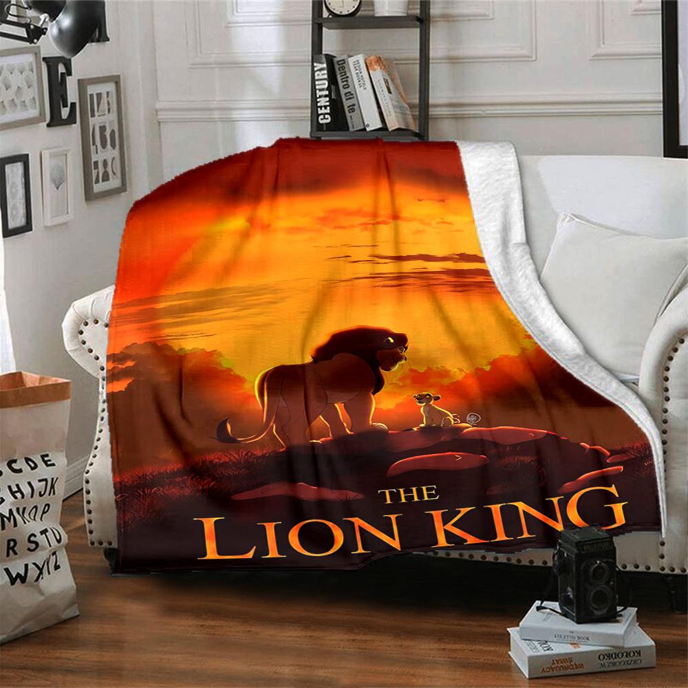 1pc lion king Blanket Lightweight Flannel Throw for Sofa Bed Travel Camping Livingroom Office Couch Chair 1107KK