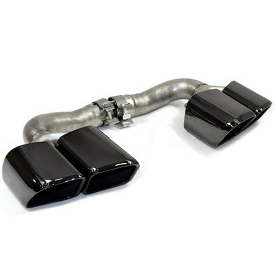 Porsche Cayenne GTS Black Quad Tailpipe Trim (11-24 Years)