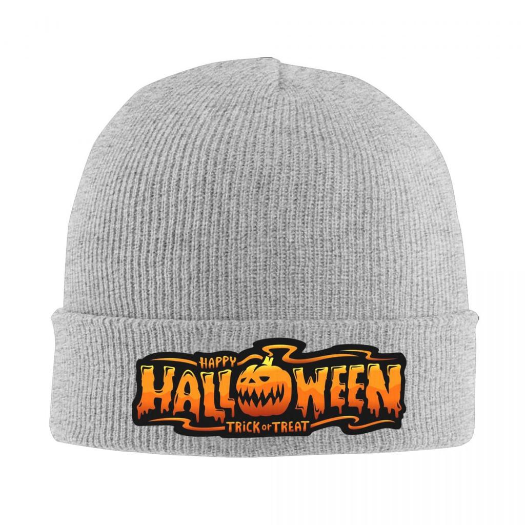 Happy Halloween Warme Strickmütze Winter Strickmütze Mütze Skullies Beanies Hip Hop Kappen für Unisex