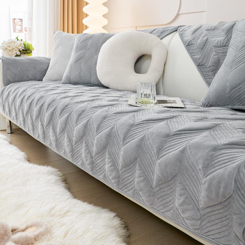 Kurzflor Sofa Schutzhülle Sofakissen Herbst und Winter Verdickte Couch Matten Mehrfarbig Dekorativ Staubdicht Speziell