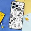 Sewing Scissors Buttons Phone Case For iPhone 17 16 15 14 12 11 13 Pro Max Mini 15 16 Plus 16e 17 Air Bumper Cover