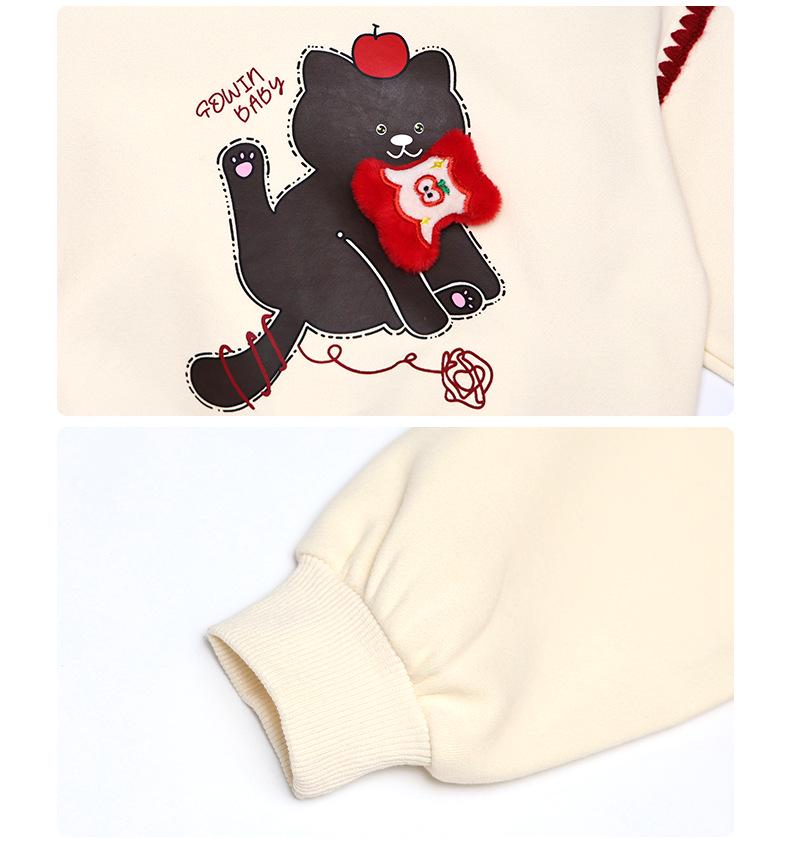 Toddler Girl Autumn Cartoon Sweatshirt and Jogger Pants Set