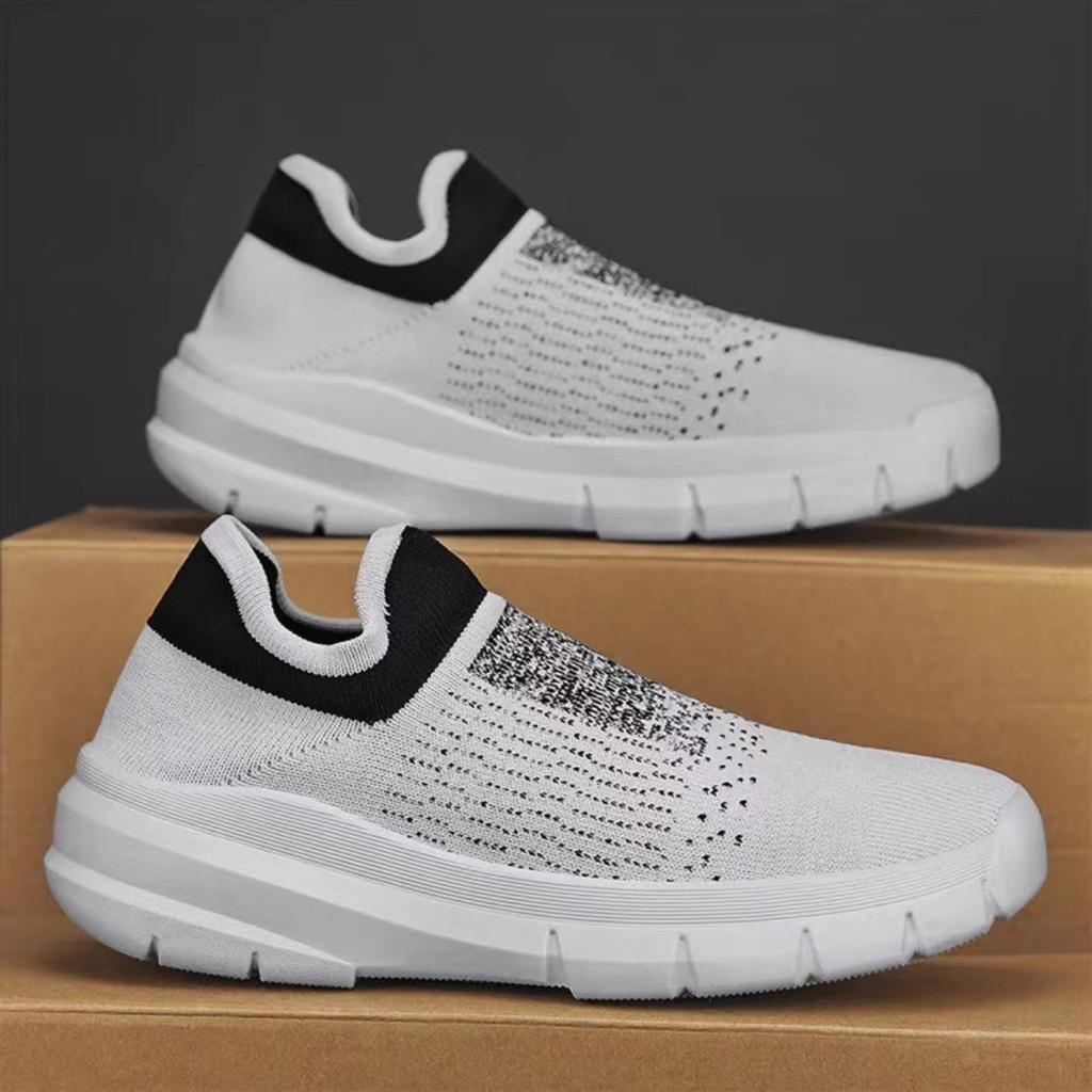 Men's Slip On Walking Shoes Non Slip Breathable Lightweight Sneakers Athletic Tennis Running Shoes for Gym Travel Jogging Comfortable Sneakers for Men