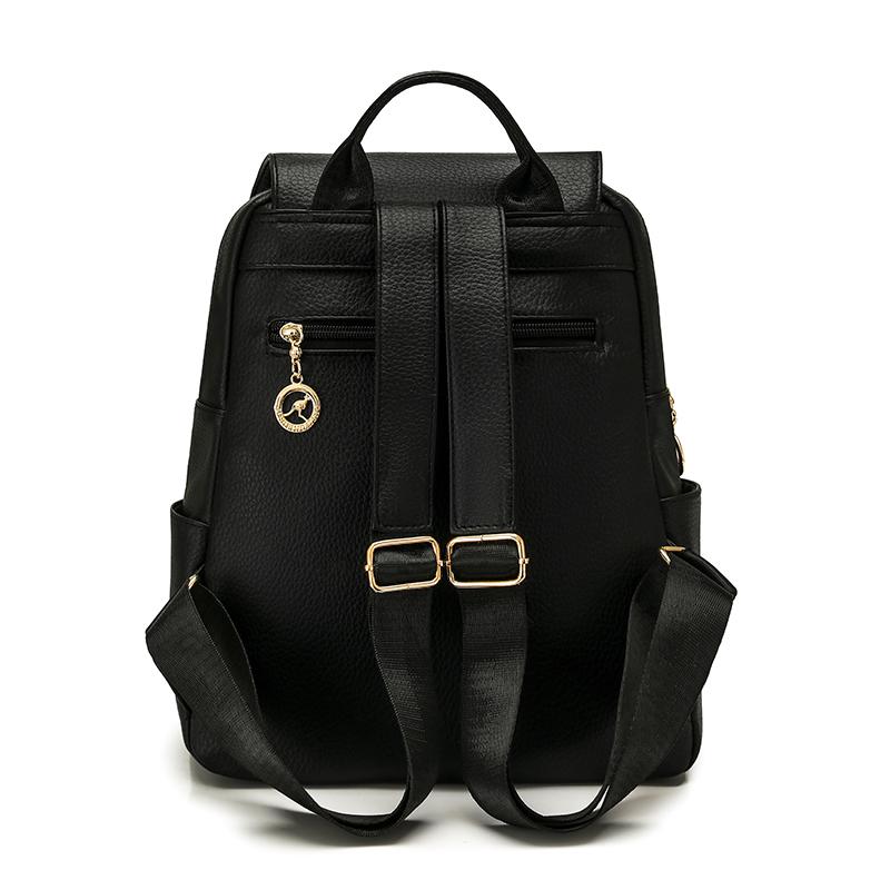 PU Rucksack Damen Mehrschichtiger Reißverschluss Rucksack