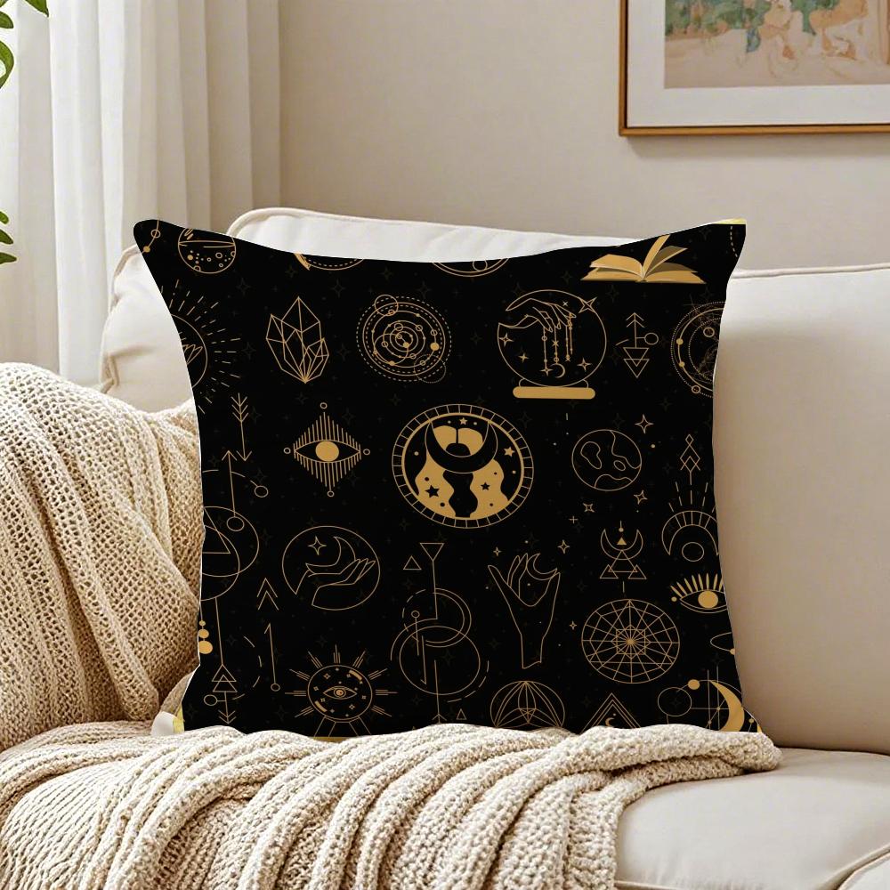 Traditional Eid Eid Symbol Print Cushion Cover Pillowcase Antidustmite living Room Sofa Decor Cushion Room