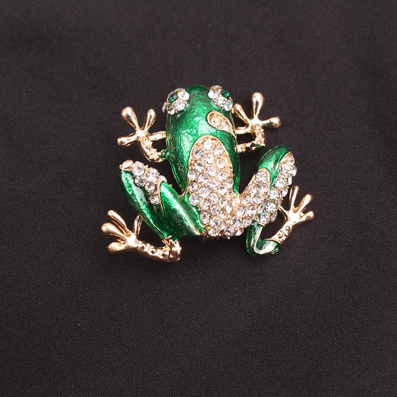 Frog Brooch Pin Fashion Animal Alloy Decorative Jewelry For Women Men