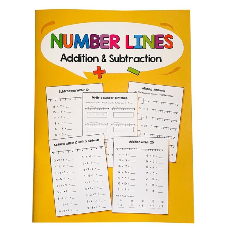 

Academic Number Line Notebook Tear Resistant Paper Math Exercise Book for Graphing Equations and Coordinate System Work 1