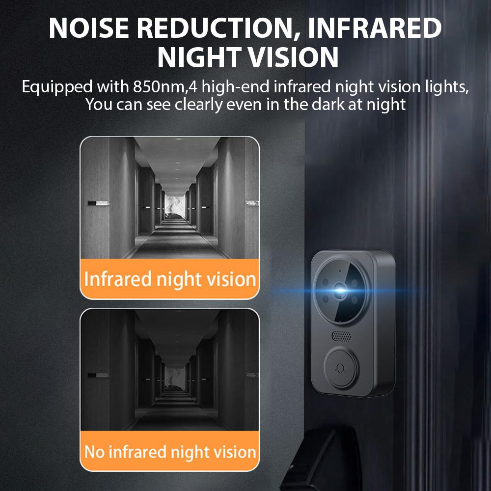 4.3 Inch IPS Screen 2.4G Wireless Visual Intercom Doorbell with Screen, Wireless Smart