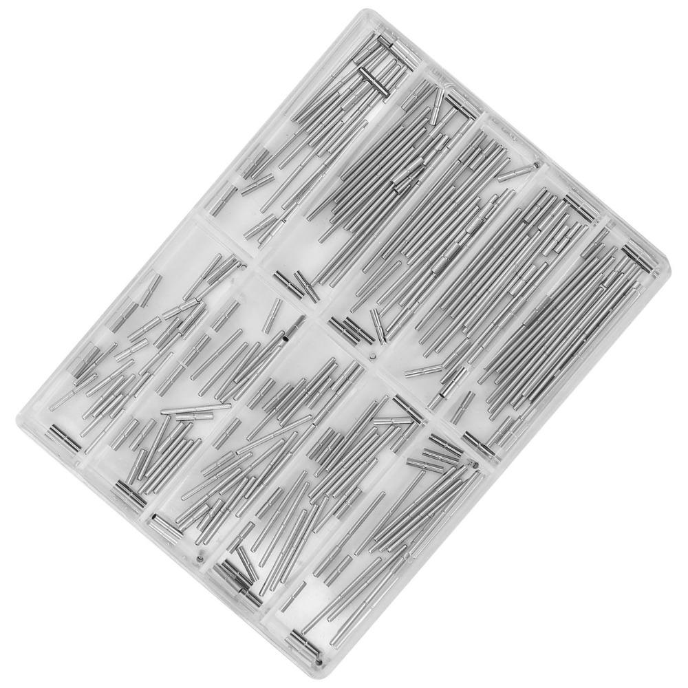 Stainless Steel Watch Strap Tubes Pins Alloy Material Separate Compartments Watch Repairing Tool Watchband Tubes Pins
