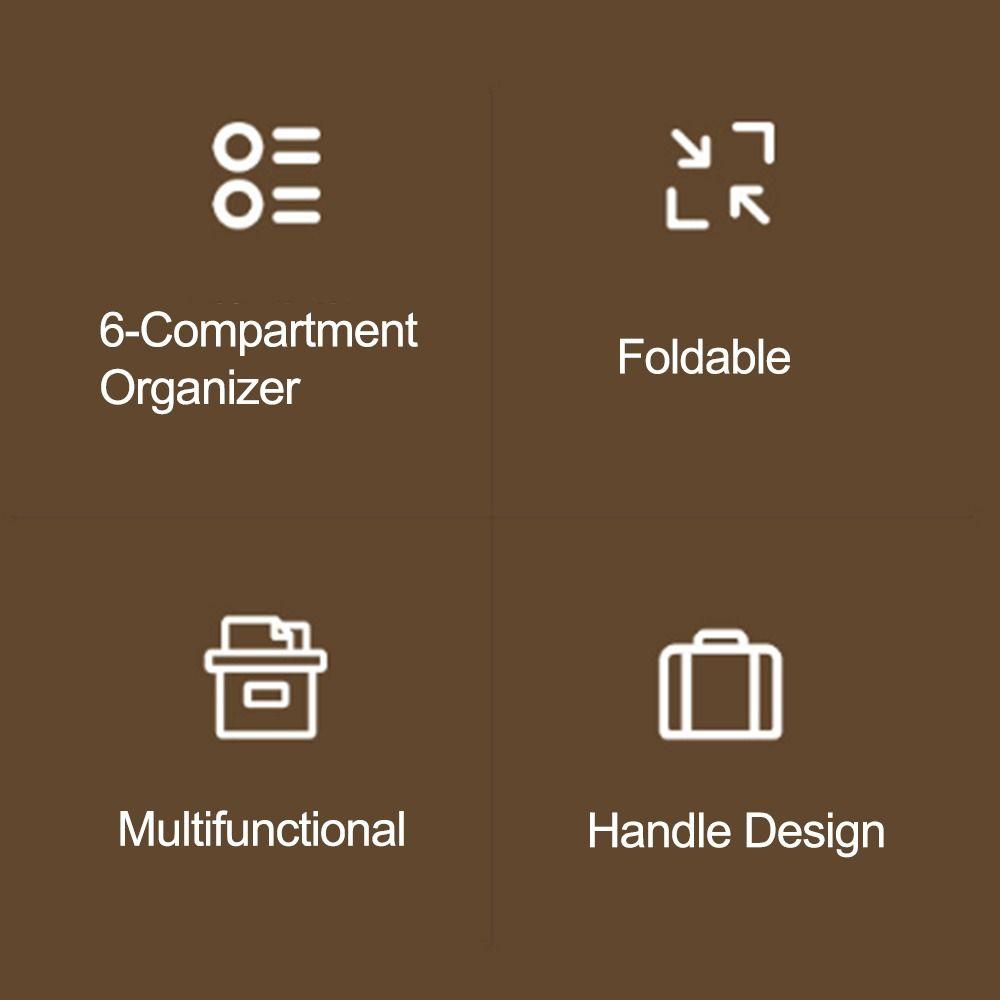 Portable Wall Hanging File Organizers A4 With Handle Expanding File Folder Wear Resistant Multi Layer Expandable Documents Case