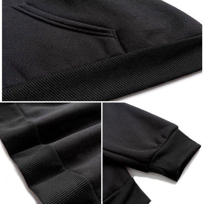 Winter 2025 Kapuzenpullover mit Fleece-Futter und überschnittenen Schultern - Europäischer & Amerikanischer Stil