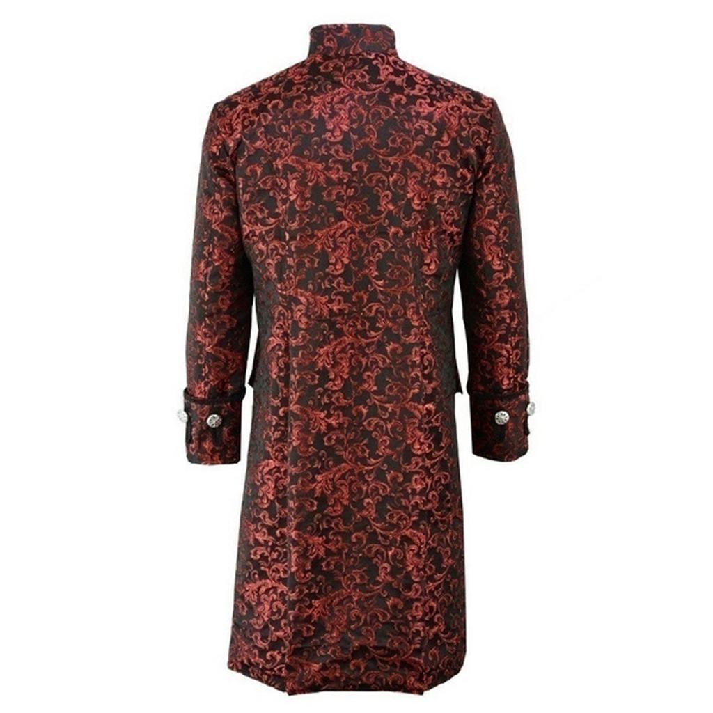 Scenes Steam Punk Chinese Stand Up Collar Long Button Down Cardigan Jacket