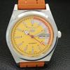 VINTAGE REFURBISHED SEIKO 5 AUTOMATIC 6309A JAPAN MENS YELLOW WATCH a440897-4