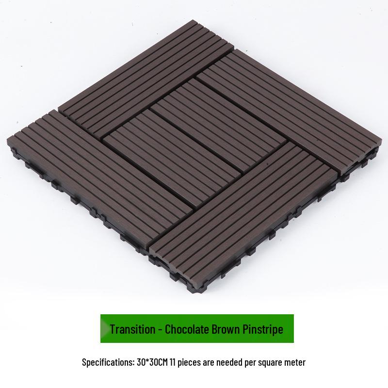 Waterproof WPC Balcony & Garden Flooring - Easy Snap-On, Anti-Corrosion, Ideal for Outdoors & Indoors.