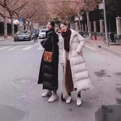 Women's Down-padded Jacket, Korean Version, Extra Long, Ankle-length Student Loose Bread Coat, Cotton-padded Jacket