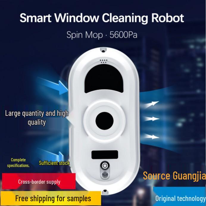 

W12 Автоматический Умный Робот для Мытья Окон 2026 UK Plug + 90W + 10 Cleaning Clothes