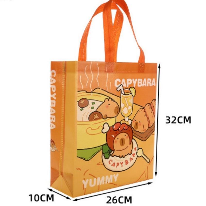 StoBag capybara cartoon gift wrapping bags luxury designer bags reusable bags for sweets eco tote large party packaging candy