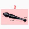 Black Crystal Glass Toys Dildo Anal Plug Gay Sex Toys Double Anal Beads For Men/Women Vaginal Anal Dilation Butt Plug