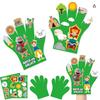 Children Hand Puppets Set Montessori Parish Toy DIY Animal Finger Puppets Storytelling Kindergarten Baby Interaction Social Tool