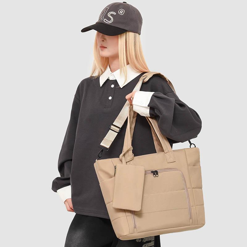 Neue Tragetasche mit großem Fassungsvermögen, vielseitige Handtasche für Damen, Pendeltasche, Umhängetasche, mehrere Fächer, Wickeltasche